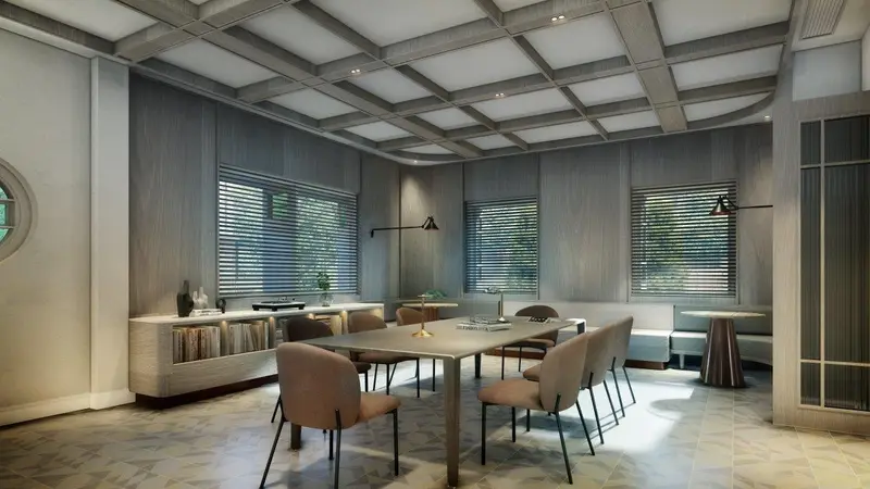 Artist’s impression of the residents’ library at The Continuum
