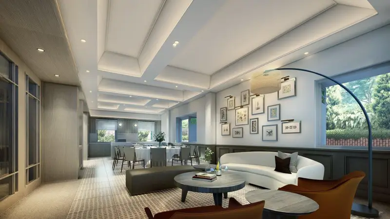 Artist’s impression of the social room at The Continuum