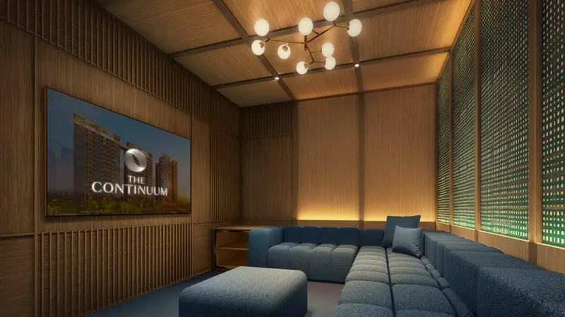 Artist’s impression of the entertainment room at The Continuum